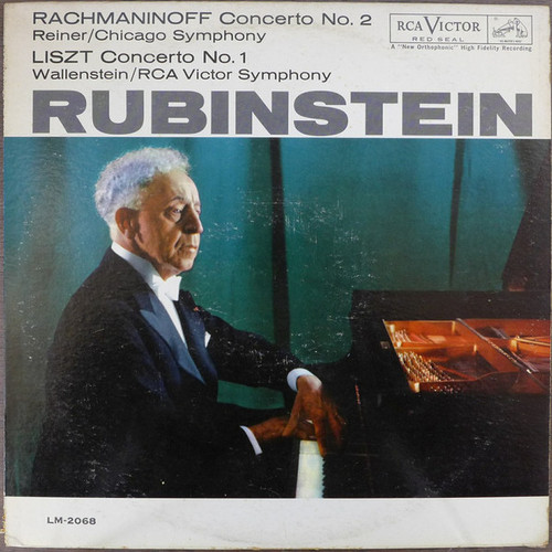 Rachmaninoff*, Liszt*, Rubinstein*, Reiner*, Chicago Symphony*, Wallenstein*, RCA Victor Symphony* - Concerto No. 2 / Concerto No. 1 (LP, Album, Mono, RE)