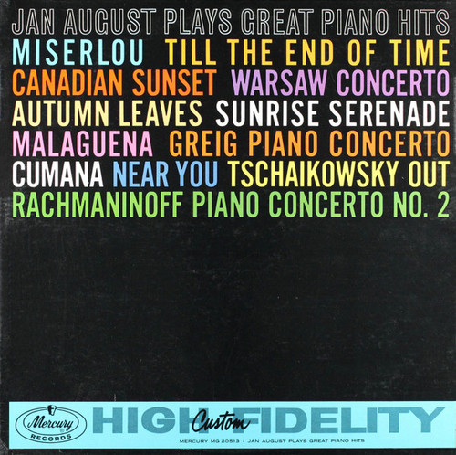 Jan August - Jan August Plays Great Piano Hits (LP, Mono)