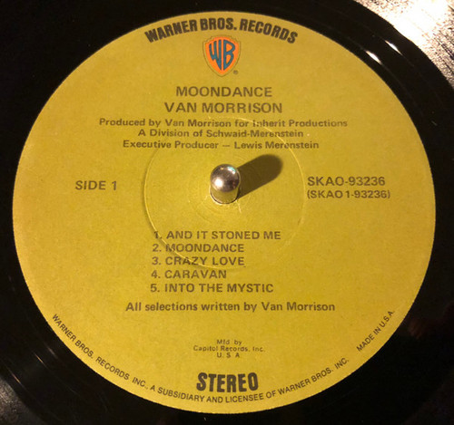 Van Morrison - Moondance (LP, Album, Club, Cap)