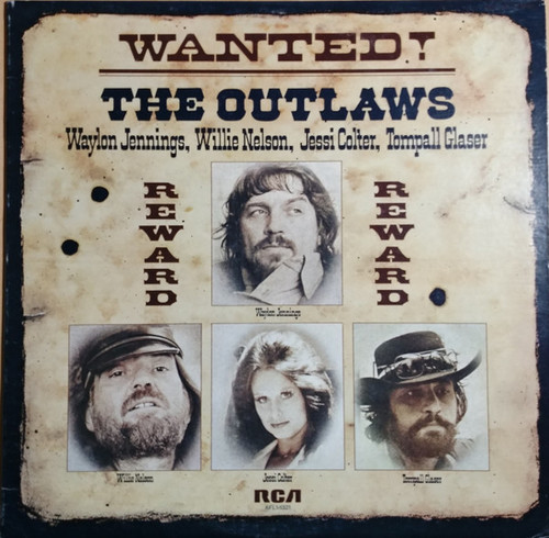Waylon Jennings, Willie Nelson, Jessi Colter, Tompall Glaser - Wanted! The Outlaws (LP, Album, Comp, RE, No )