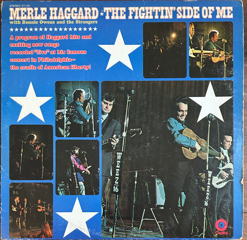 Merle Haggard With Bonnie Owens And The Strangers (5) - The Fightin' Side Of Me (LP, Album, Win)_4210799712