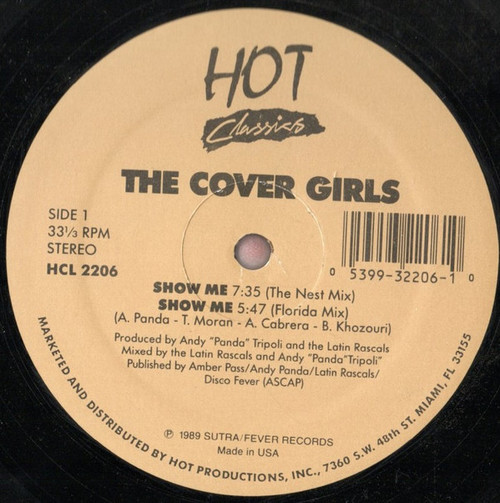 The Cover Girls - Show Me / Because Of You (12")