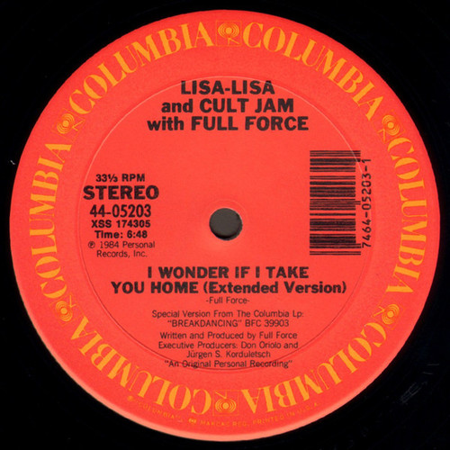 Lisa-Lisa And Cult Jam* With Full Force - I Wonder If I Take You Home (12")