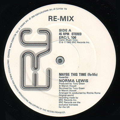 Norma Lewis - Maybe This Time (Re-Mix) (12")