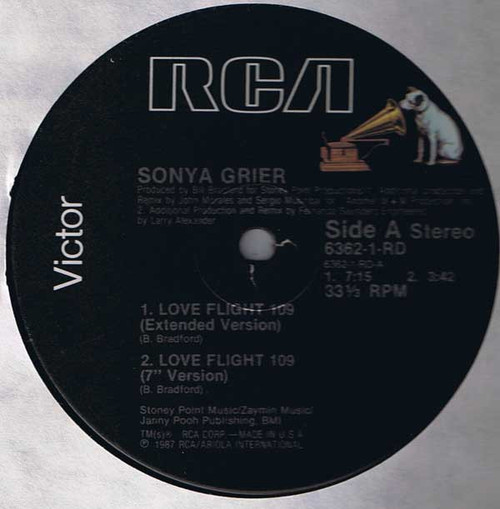Sonya Grier - Love Flight 109 (12")