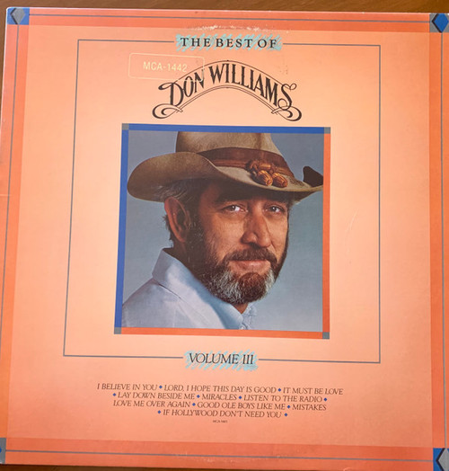 Don Williams (2) - The Best Of Don Williams Volume III (LP, Comp)