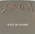 Saga (3) - What Do I Know? (7", Single, Promo)