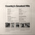 Various - Country's Greatest Hits - Columbia - GP 9 - 2xLP, Comp 2367723781
