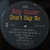 Billy Squier - Don't Say No (LP, Album, Win)