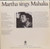 Martha Bass - Martha Sings Mahalia (LP, Album)