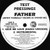 Father* - World Wide / Give Me Love (12", Promo, TP)