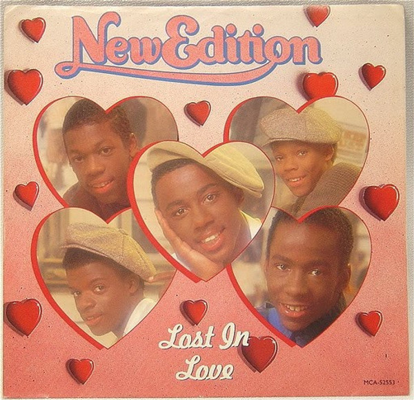 New Edition - Lost In Love (7", Single, Pin)