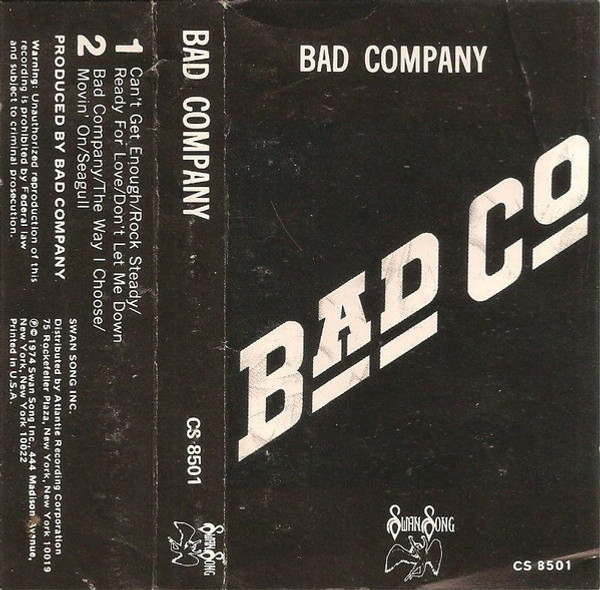 Bad Company (3) - Bad Company (Cass, Album)