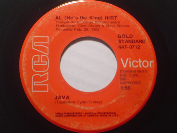 Al (He's The King) Hirt* - Java / Al Di La (7", Single, RE)