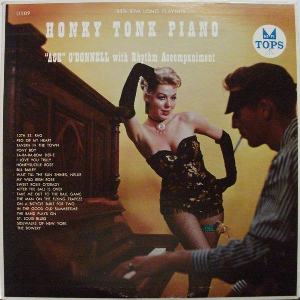 "Ace" O'Donnell* - Honky Tonk Piano (LP, Album)