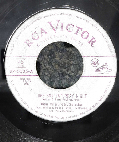 Glenn Miller And His Orchestra - Juke Box Saturday Night (7", Single)