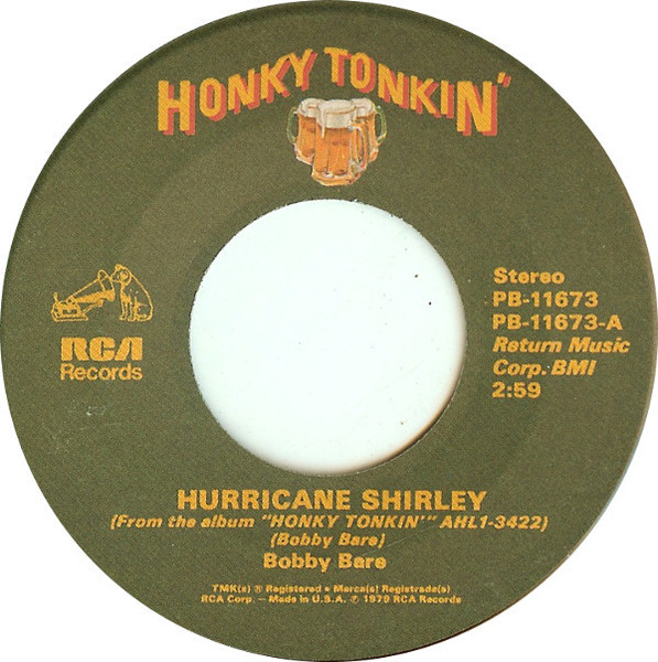 Bobby Bare / Willie Nelson - Hurricane Shirley / Crazy Arms (7", Ind)