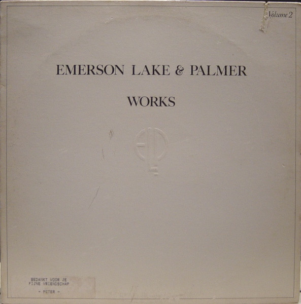 Emerson Lake & Palmer* - Works Volume 2 (LP, Album, RI,)