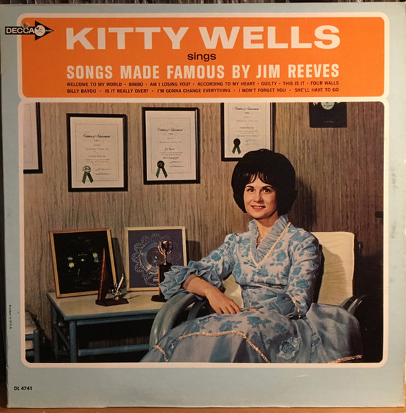 Kitty Wells - Songs Made Famous By Jim Reeves  (LP, Mono)