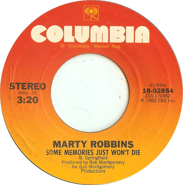 Marty Robbins - Some Memories Just Won't Die (7", Single, Styrene, Ter)