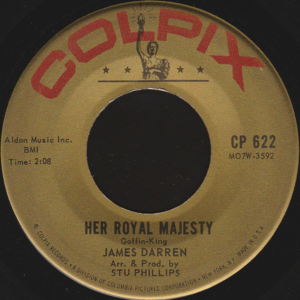 James Darren - Her Royal Majesty (7", Single, Ind)