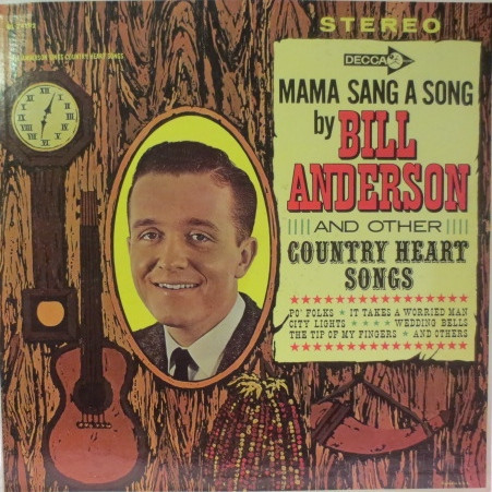 Bill Anderson (2) - Country Heart Songs (LP, Album, RE)