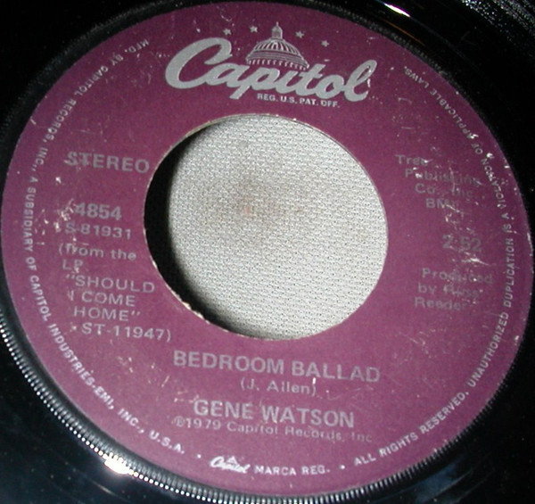 Gene Watson - Bedroom Ballad (7", Single)