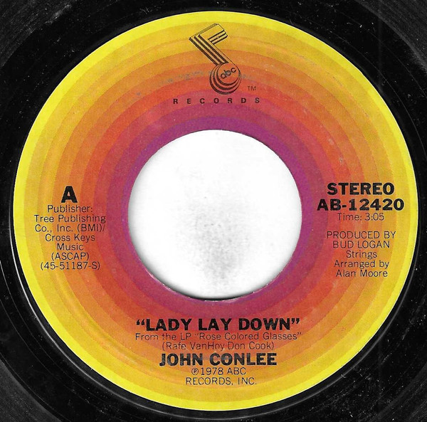 John Conlee - Lady Lay Down (7", Single, Styrene, Ter)