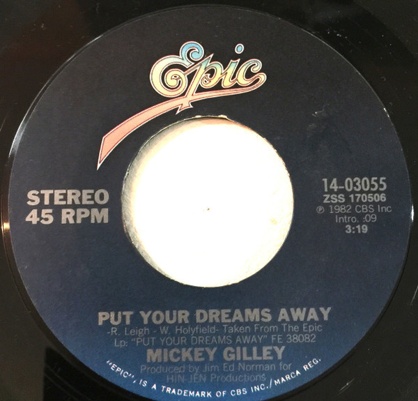 Mickey Gilley - Put Your Dreams Away (7", Single, Styrene, Ter)