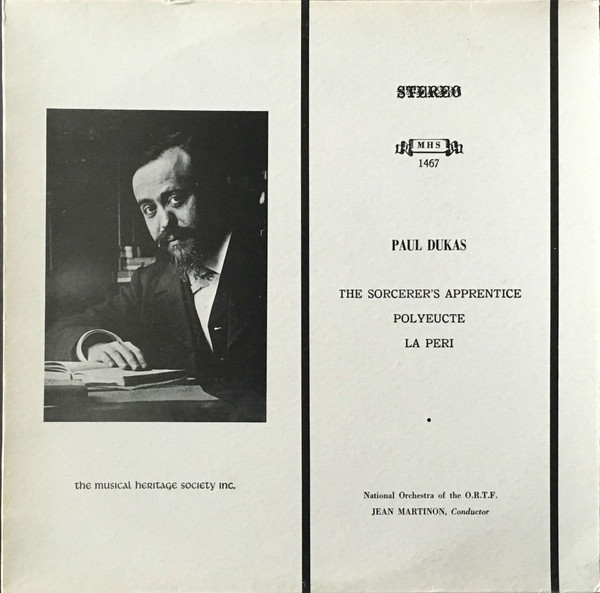 Paul Dukas, National Orchestra Of The O.R.T.F.*, Jean Martinon - The Sorcerer's Apprentice / Polyceute /La Peri (LP)