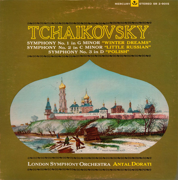 Antal Dorati, London Symphony Orchestra* - Tchaikovsky Symphonies Nos. 1, 2, & 3 (2xLP, Gat)
