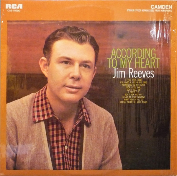 Jim Reeves - According To My Heart (LP, Album, RE)