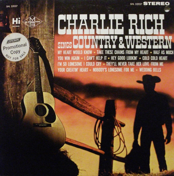 Charlie Rich - Charlie Rich Sings Country & Western (LP, Album)
