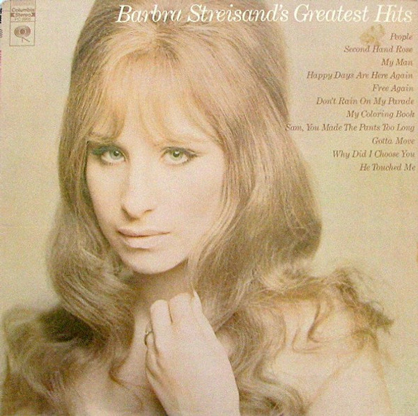 Barbra Streisand - Barbra Streisand's Greatest Hits - Columbia - PC 9968 - LP, Comp, RE, San 728384343