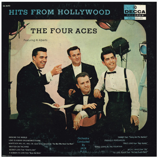 The Four Aces Featuring Al Alberts - Hits From Hollywood (LP, Album)