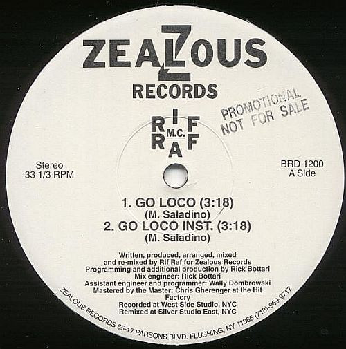 M.C. Rif Raf* - Go Loco (12")
