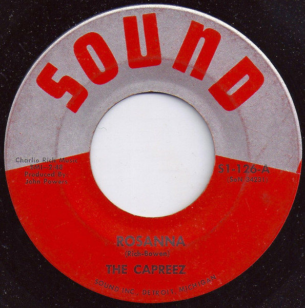 The Capreez - Rosanna / Over You (7", Single)