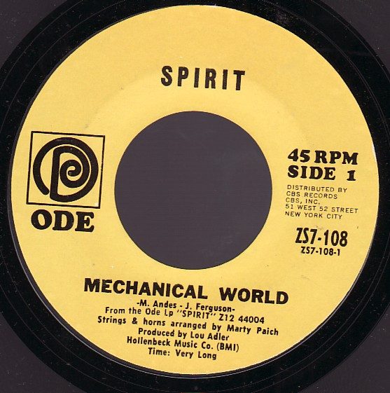 Spirit (8) - Mechanical World  (7", Single, Styrene, Ter)