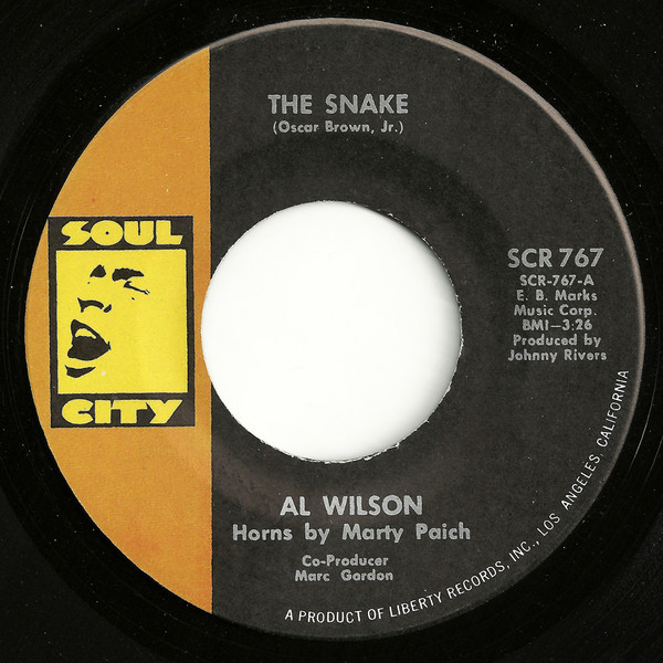 Al Wilson - The Snake (7", Single, Pit)