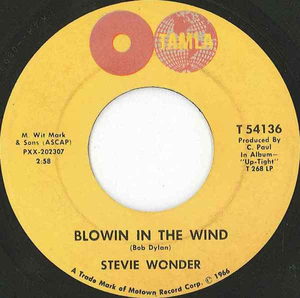 Stevie Wonder - Blowin' In The Wind (7", Single)