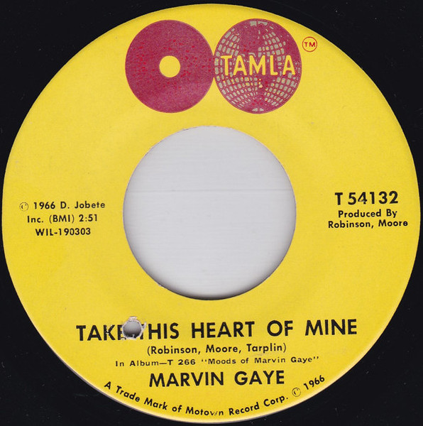 Marvin Gaye - Take This Heart Of Mine (7", Single)