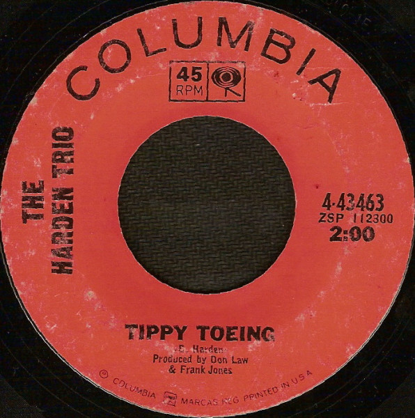 The Harden Trio - Tippy Toeing (7", Single, Styrene, Ter)