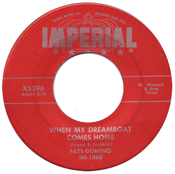 Fats Domino - When My Dreamboat Comes Home / So-Long (7", Single)
