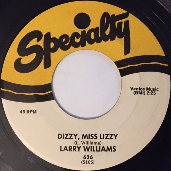Larry Williams (3) - Dizzy, Miss Lizzy / Slow Down (7", Single, RE)