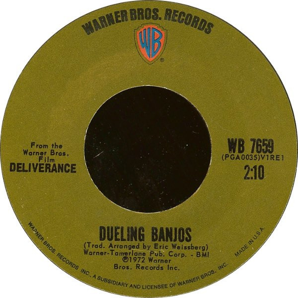 Eric Weissberg & Steve Mandell - Dueling Banjos - Warner Bros. Records - WB 7659 - 7", Single, Styrene, Pit 758651766