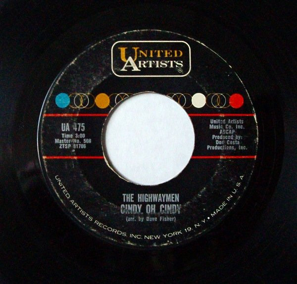 The Highwaymen* - The Bird Man / Cindy Oh Cindy (7", Single)