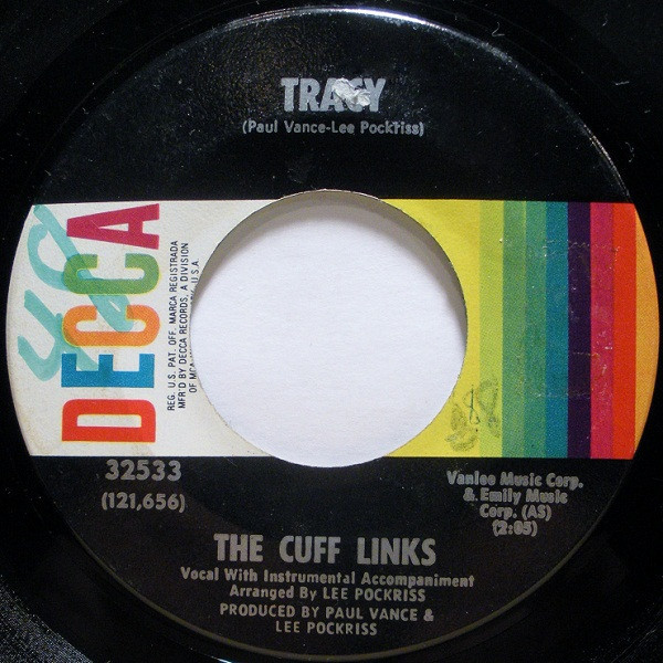 The Cuff Links - Tracy - Decca - 32533 - 7", Single 759741660