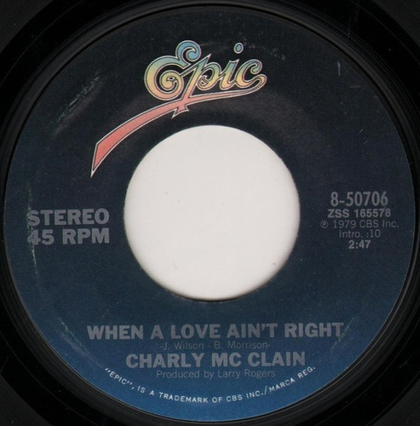 Charly McClain - When A Love Ain't Right (7", Single)