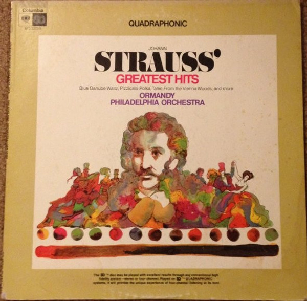 Johann Strauss* - Philadelphia Orchestra*, Eugene Ormandy - Johann Strauss' Greatest Hits (LP, Comp, Quad)