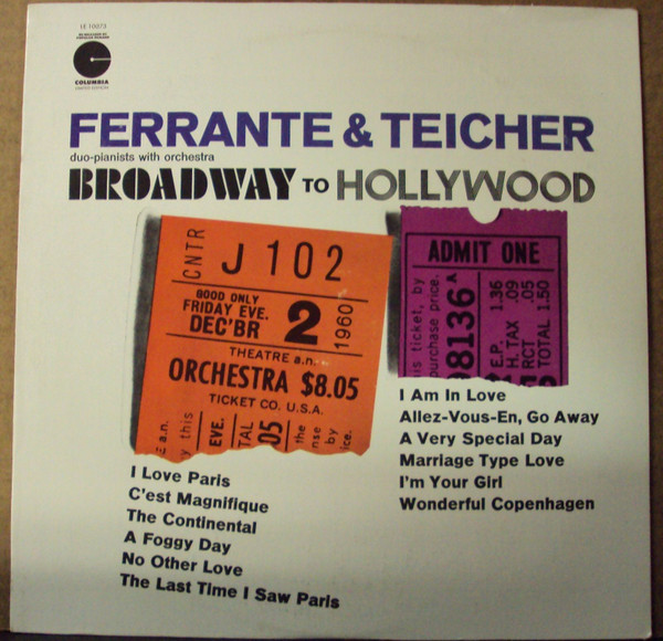Ferrante & Teicher - Broadway To Hollywood (LP, Album)